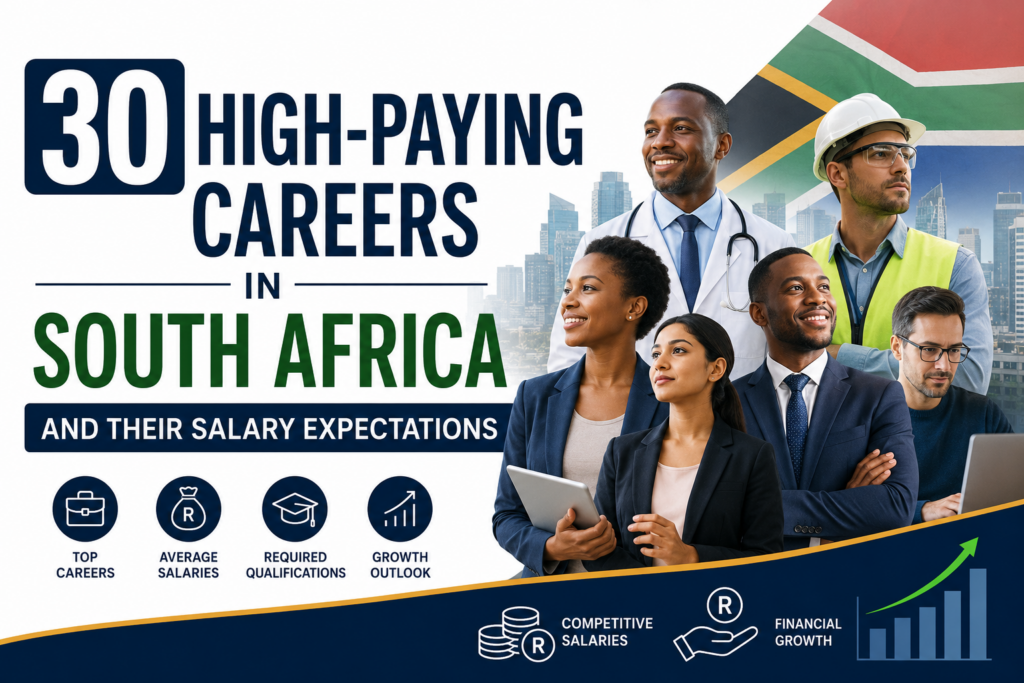 30 High-Paying Careers in South Africa and Their Salary Expectations 30 high paying careers in south africa and their salary expectations