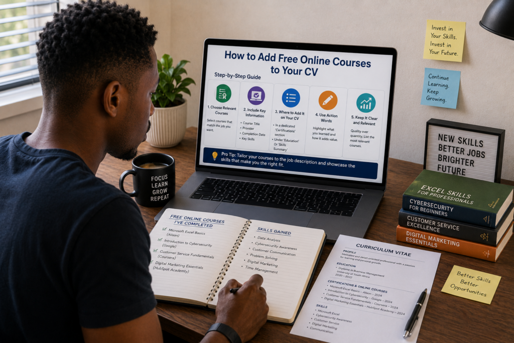 Best Free Online Courses for Job Seekers in South Africa crowded cv