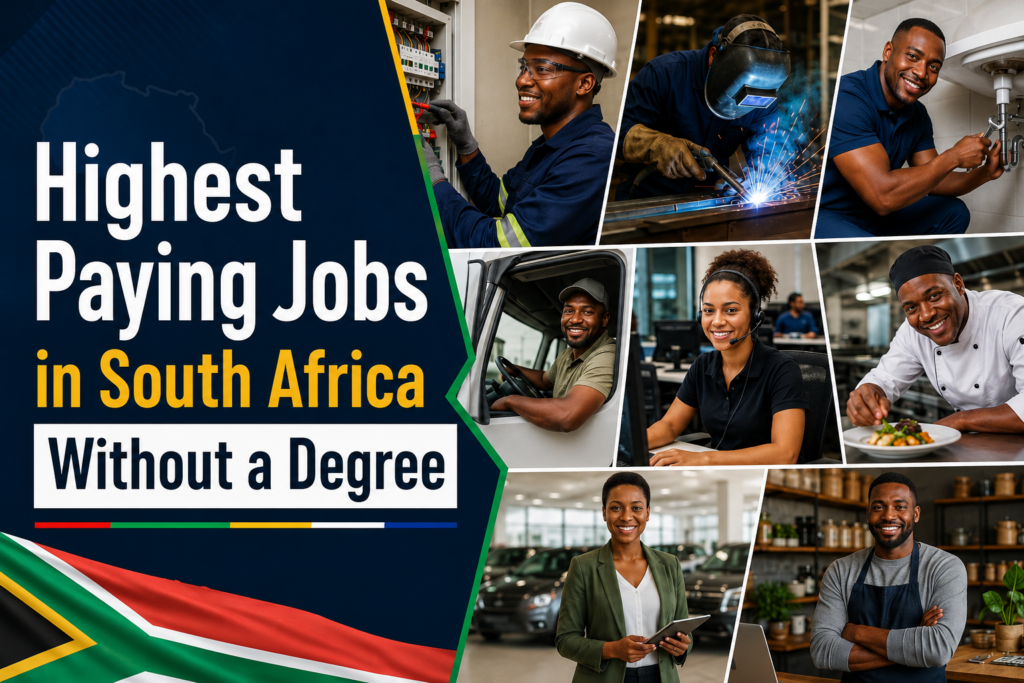 Highest Paying Jobs in South Africa Without a Degree high paying careers