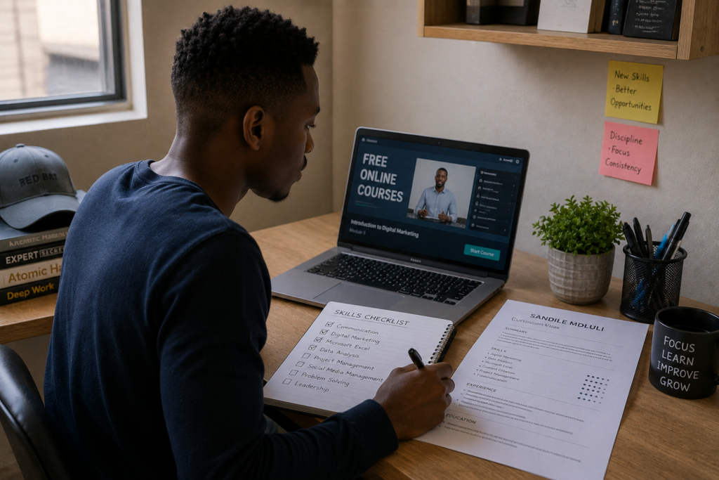 Best Free Online Courses for Job Seekers in South Africa studying online